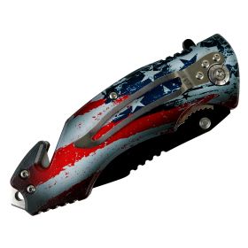 Defender-Xtreme 8" Motorcycle Street Lady Spring Assisted Folding Knife Belt Cutter
