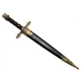 14" Collectible Sword Dagger European Style with Sheath