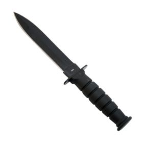 Black 6" Mini Survival Knife with Chain Holder & Sheath 