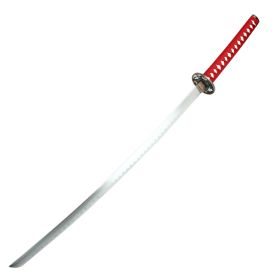 40.5" Red Collectible Katana Samurai Sword With Flower Design 