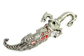 10" Collectible Fantasy Red Dragon Dagger