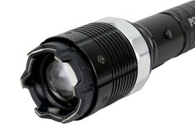 7.5" Defender Black 10 million Volt Stun Gun w/ Flashlight