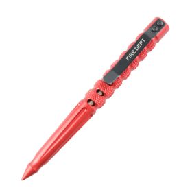 Hunt-Down New Powerful 6" Red Fire Dept. Survival Tactical Pen For Self Defence