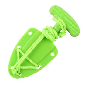 Defender-Xtreme 5" Stainless Steel Full Tang Survival Lime Green Push Knife