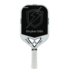 Stryker USA White Color 3K Carbon Fiber Pickleball Paddle 18mm Racket