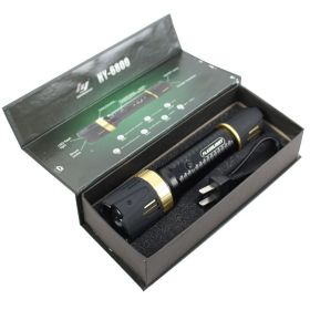Defender-Xtreme Black Multifunction 230 Lumens Flashlight Self Defence Stun Gun