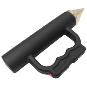 Defender 10 Mil Hand Held Stun Gun Glass Breaker & Pen Black