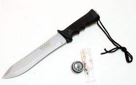 14" Heavy Duty Stainless Steel Survival Knife with Sheath