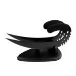 12.5" Black Stainless Steel Riddick Blade Twin Daggers With Stand